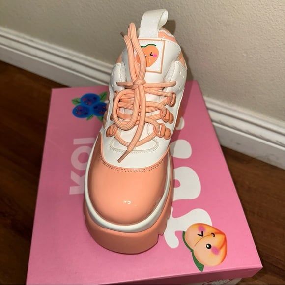 New KOI PEACH ICED TEA TRAINERS size 6 womens 4/uk - Picture 2 of 7